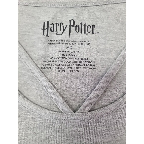 Harry Potter Womans Shirt Size Medium Defense Against The Dark Arts Gray - Picture 4 of 9